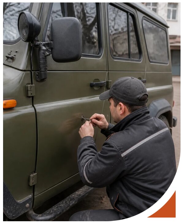Профессиональное вскрытие автомобиля УАЗ без повреждений в Азове
